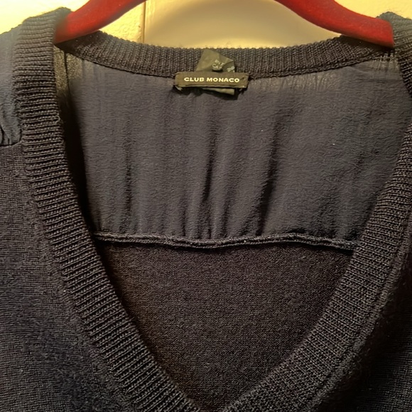 CLUB MONACO NAVY SWEATER DRESS - Picture 2 of 6